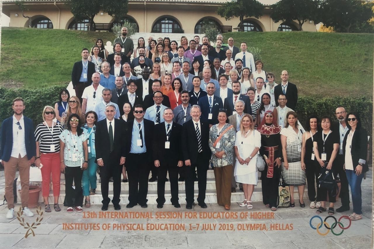 Participantes da 13 Sesso Internacional de Educadores das Escolas de Educao Fsica