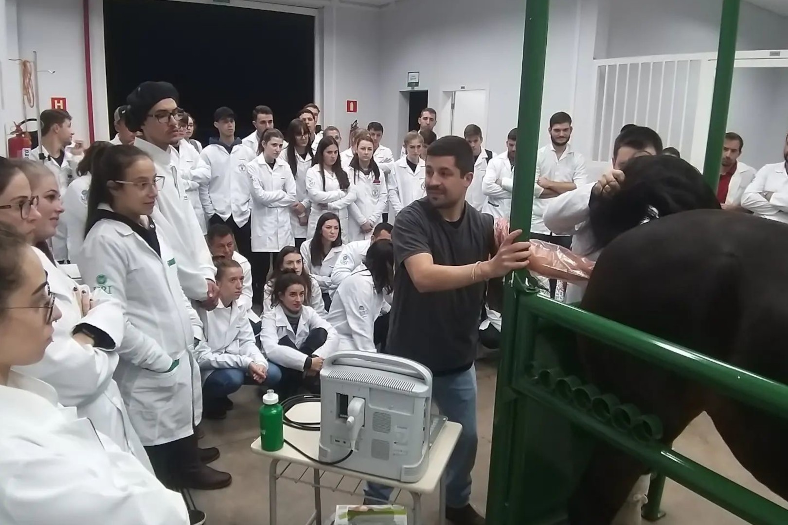 Manejo Reprodutivo da Fmea Equina foi tema de aula prtica no Centro Clnico Veterinrio, com o Mdico Veterinrio Felipe Grazziotin 