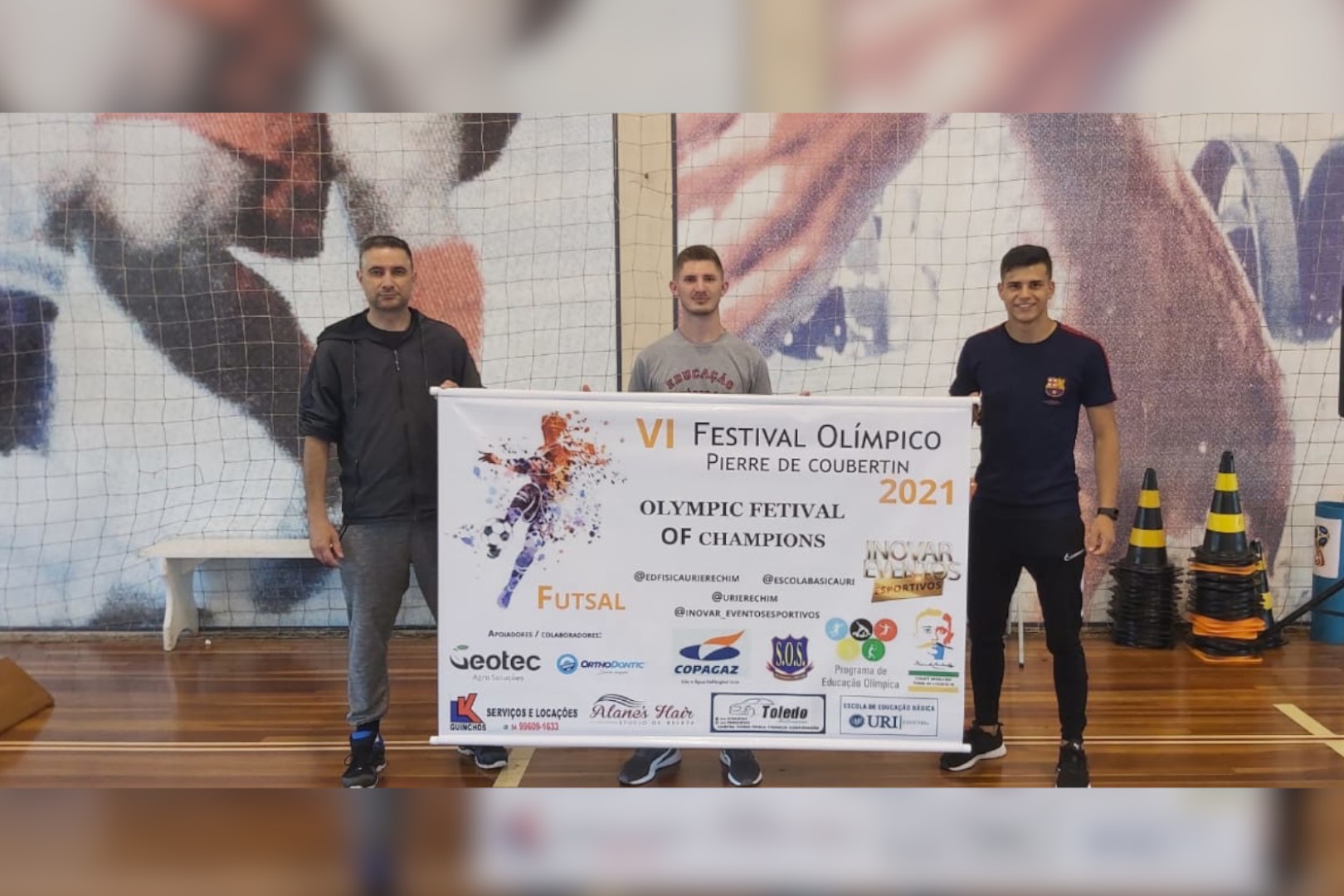 Competio foi organizada pelos acadmicos Joo Pedro Posser Pereira, Jonatan Felipe Bianchi Racoski e Natanael Felipe Prado da Silva 