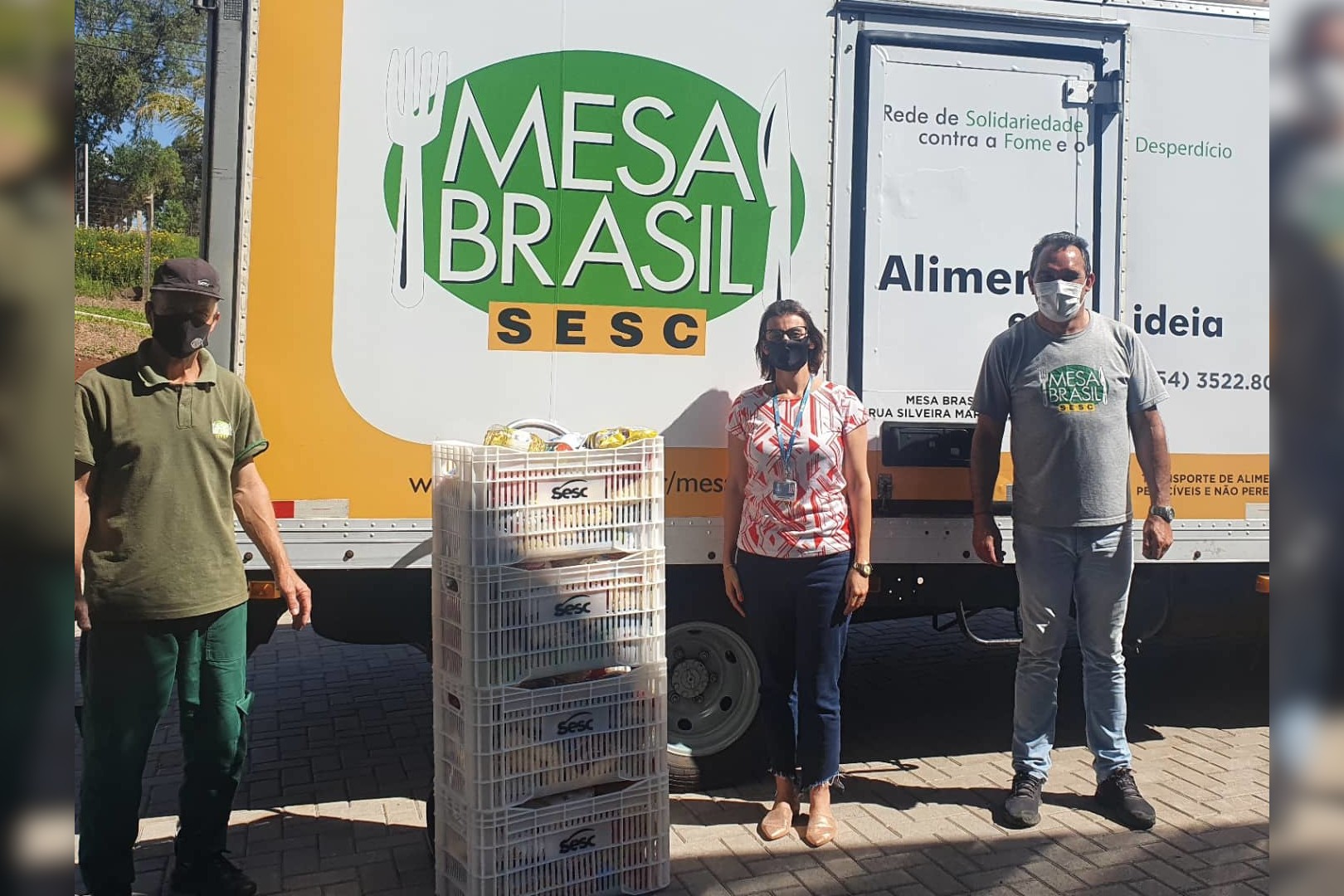 Projeto Mesa Brasil/SESC recebeu 100 quilos de alimentos 