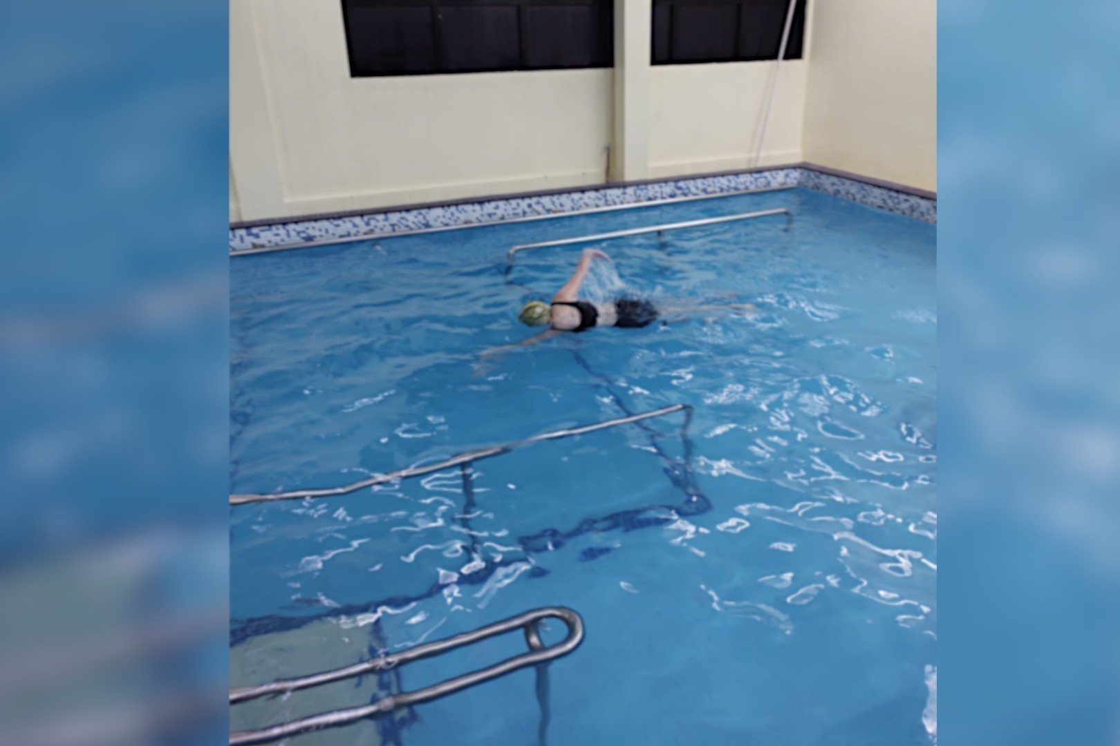 Atividades aquáticas são desenvolvidas na piscina térmica do Centro de Estágios e Práticas Profissionais