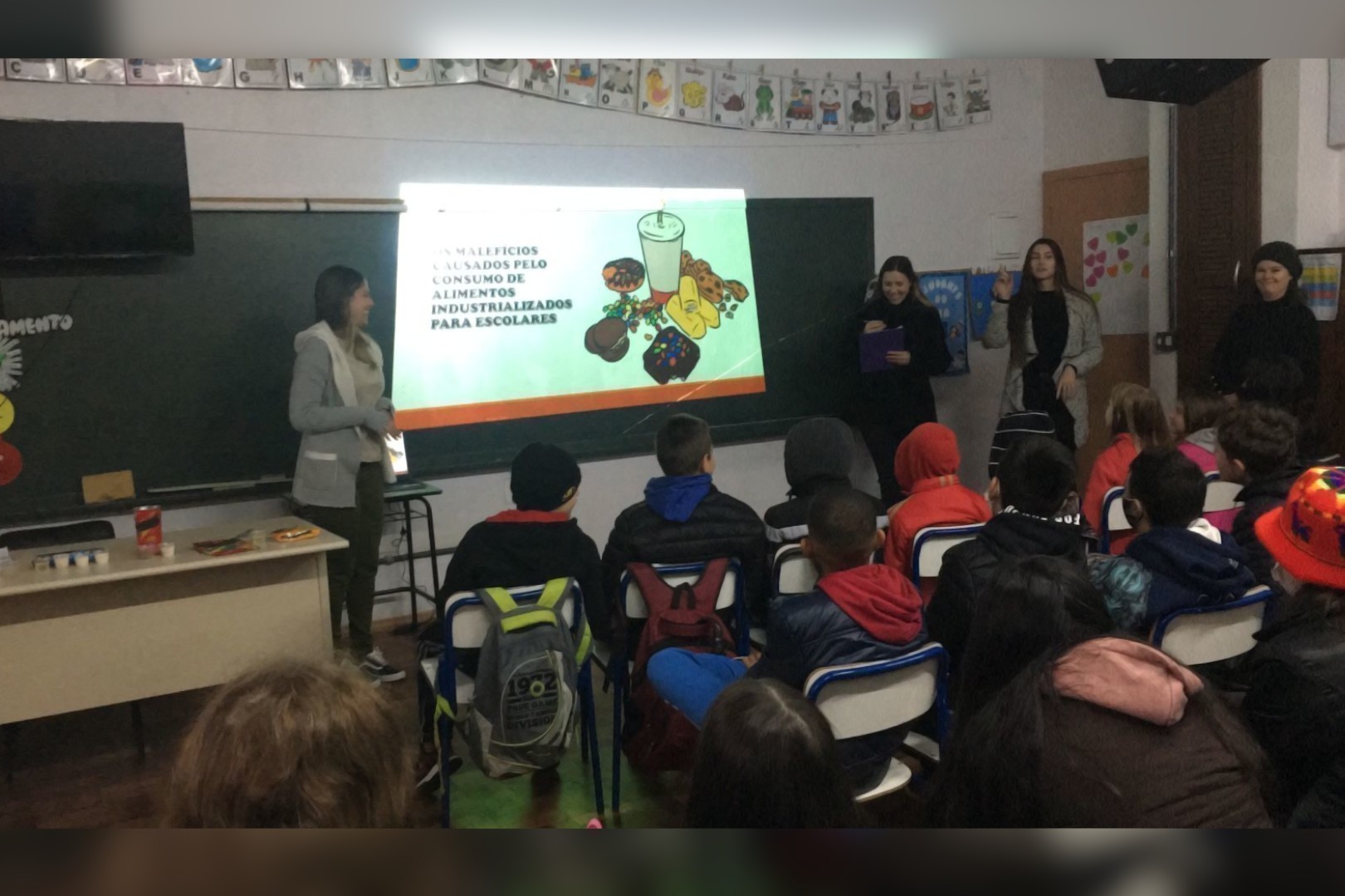Ação foi desenvolvida com alunos da Escola José Vicente da Maria