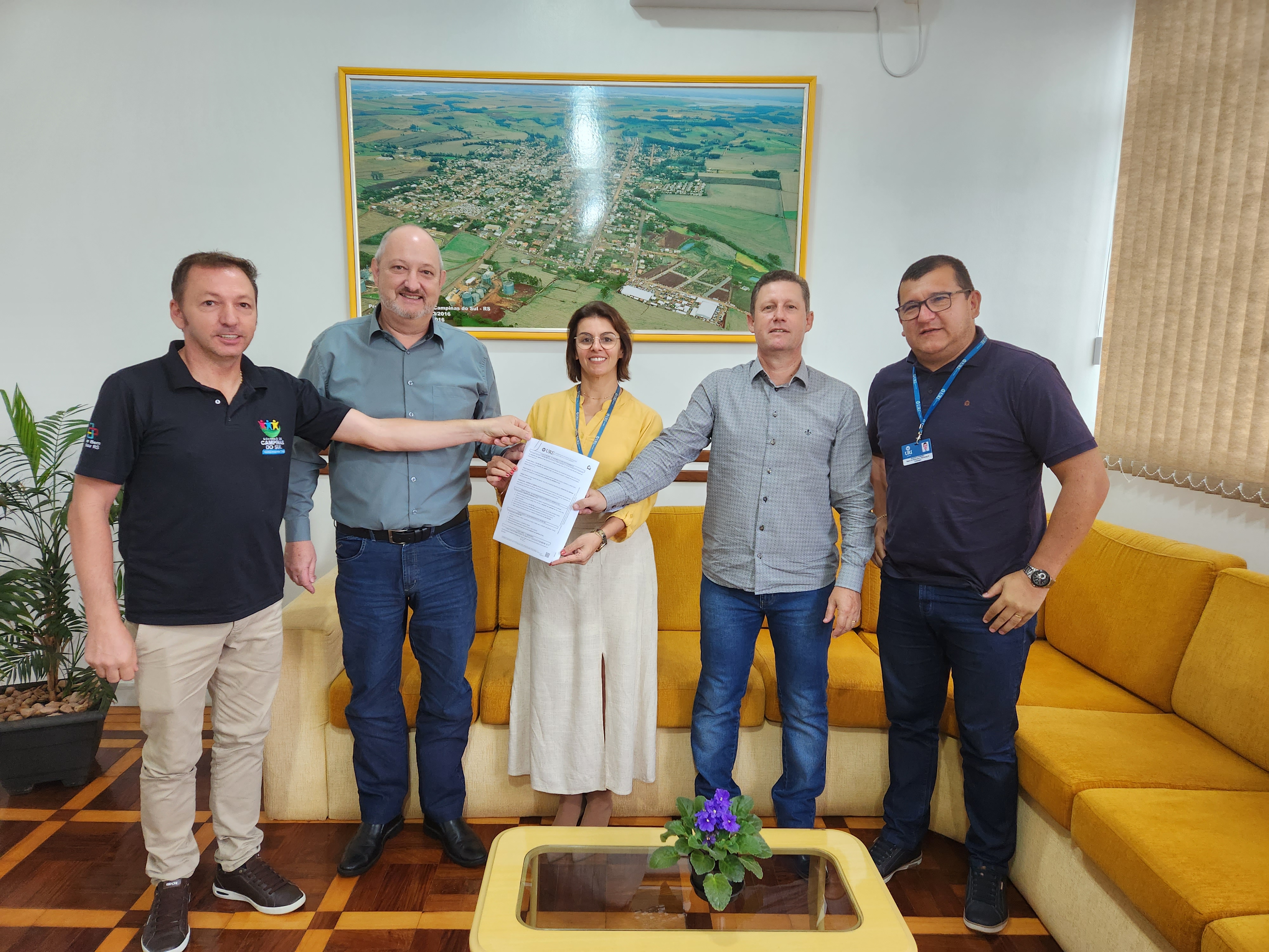 Parceria foi firmada na Prefeitura de Campinas do Sul 